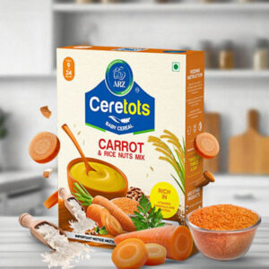 ARZ Ceretots Carrot & Rice Nuts Mix Baby Cereal | 300g | 6–24 Months