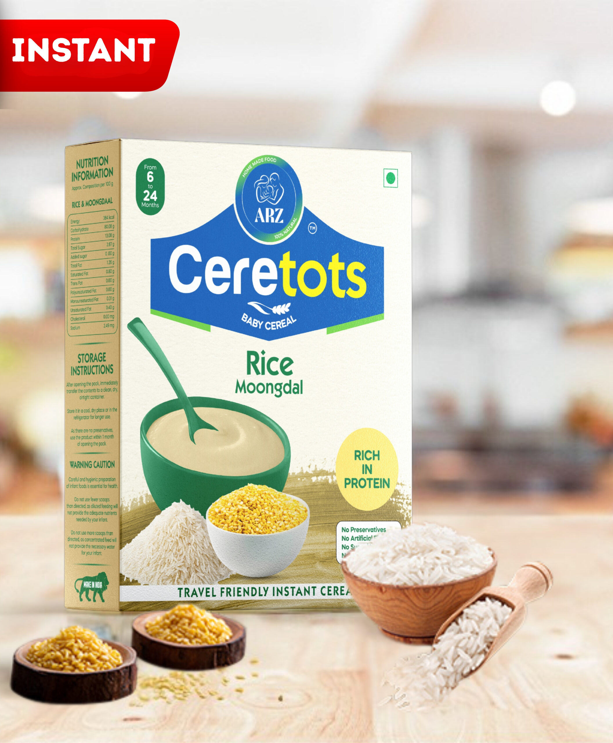 ARZ Ceretots Rice Moongdal Baby Cereal 300g