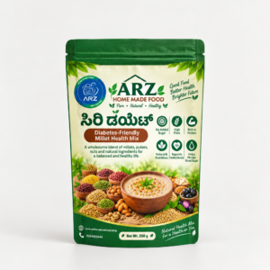 SIRI DIET Diabetes-Friendly Millet Health Mix | Natural Millet, Pulses, Nuts & Seeds Blend | High Fibre & Rich in Protein | No Added Sugar | 250 g